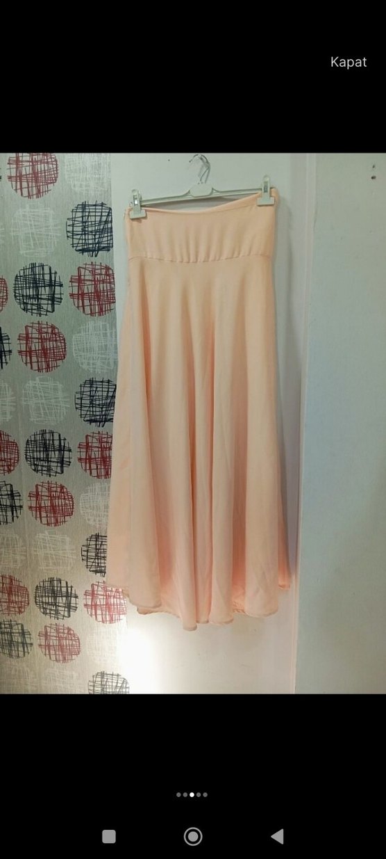 Bej Dantel Detaylı Uzun Kollu Elbise - Görsel 4