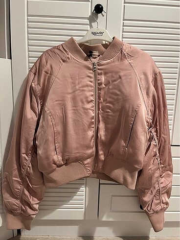 H&M Pembe bomber ceket
