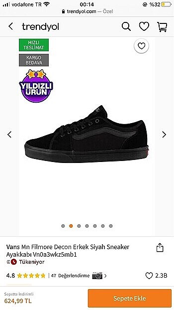 Vans kadın ayakkabı