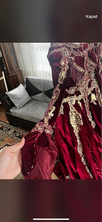 xl Beden Kınalık kaftan