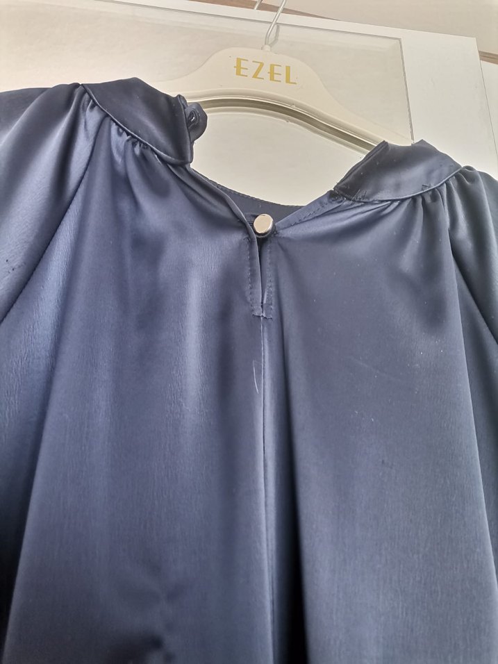 Lacivert abiye - Görsel 3