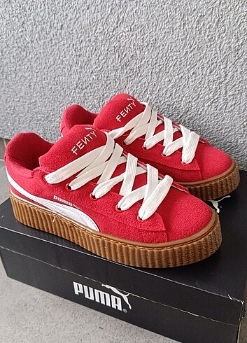 37 Beden kırmızı Renk FENTY X PUMA RİHANNA PLATFORM NEW