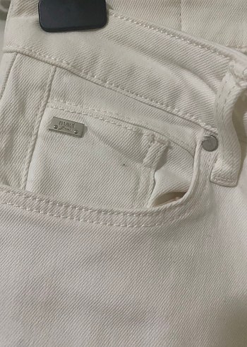 Beyaz Midi Kadın Regular Fit Jean #mavi #beyaz #yeni - Görsel 4