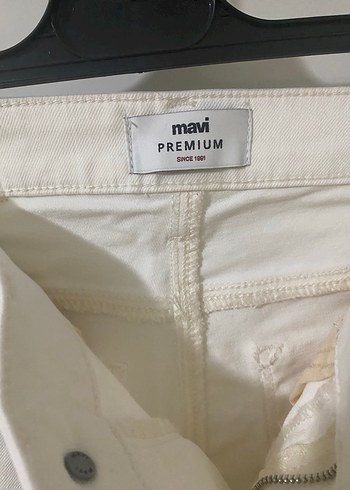 Beyaz Midi Kadın Regular Fit Jean #mavi #beyaz #yeni - Görsel 2