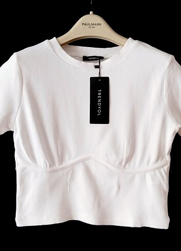 Likralı crop t-shirt 