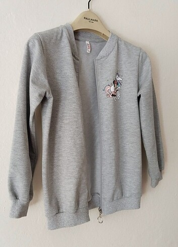 8 Yaş Beden gri Renk Sweatshirt