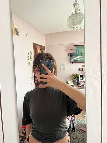 Koyu Gri Oversize Tshirt