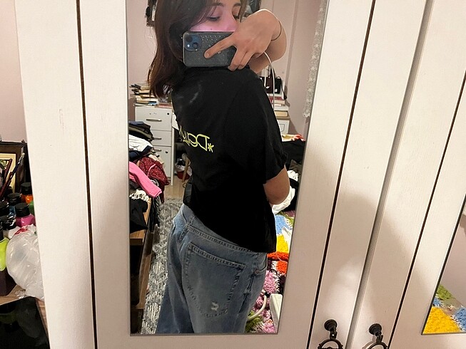 l Beden siyah Renk Siyah Oversize T-shirt
