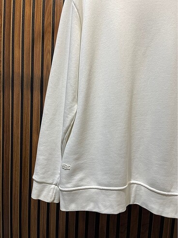 l Beden LACOSTE BEYAZ SWEATSHİRT