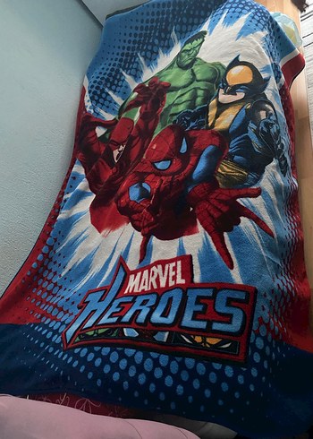 Çocuklar için Marvel Baskılı Çok Renkli Battaniye - Görsel 2