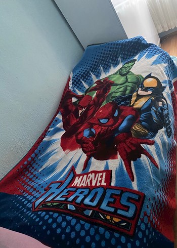 Çocuklar için Marvel Baskılı Çok Renkli Battaniye - Görsel 4