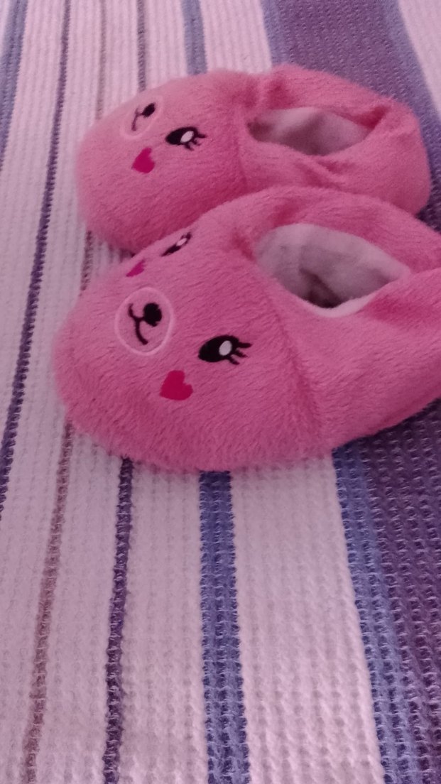 Nakışlı Pembe Kız Çocuk Ev Terliği - Görsel 2