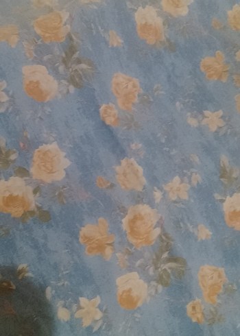 Pastel Mavi Çiçekli Yatak nevresim yüzü - Görsel 3