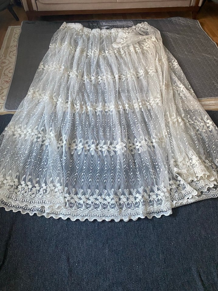 Dantel İşlemeli Beyaz perde - Görsel 2