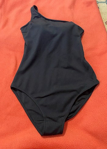 Tek Omuzlu Siyah Kadın Mayo - Görsel 2