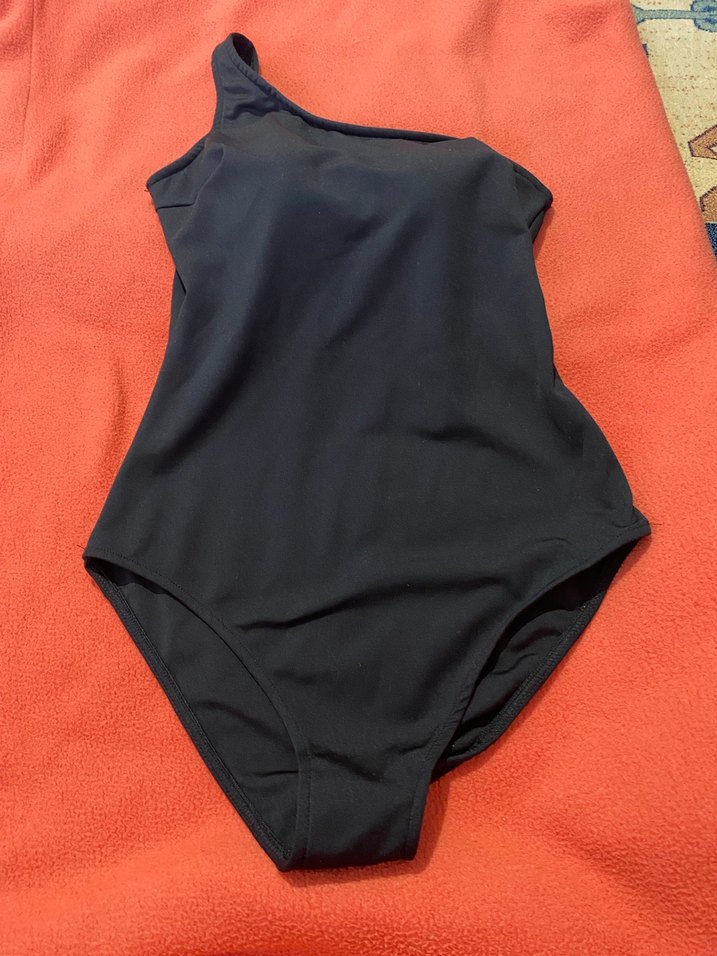 Tek Omuzlu Siyah Kadın Mayo - Görsel 2