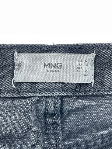 34 Beden siyah Renk Mango Jean / Kot %70 İndirimli.