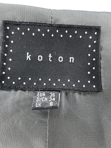 36 Beden siyah Renk Koton Blazer %70 İndirimli.