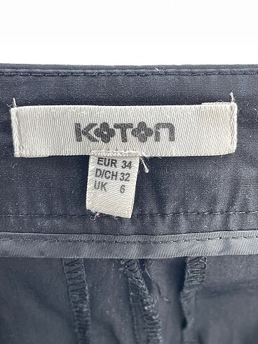 34 Beden siyah Renk Koton Kumaş Pantolon %70 İndirimli.
