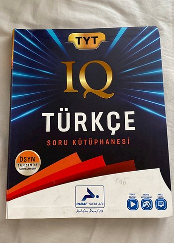 TYT IQ Türkçe Soru Kütüphanesi - Paraf Yayınları