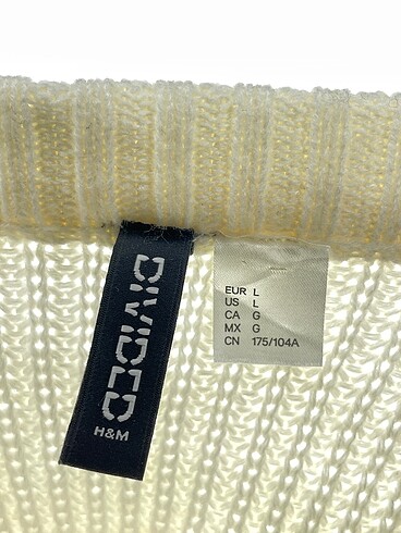l Beden beyaz Renk H&M Bluz %70 İndirimli.