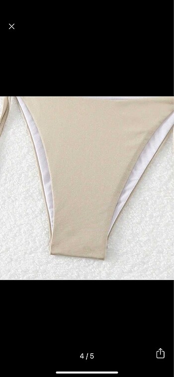 s Beden Simli şampanya rengi bikini takımı