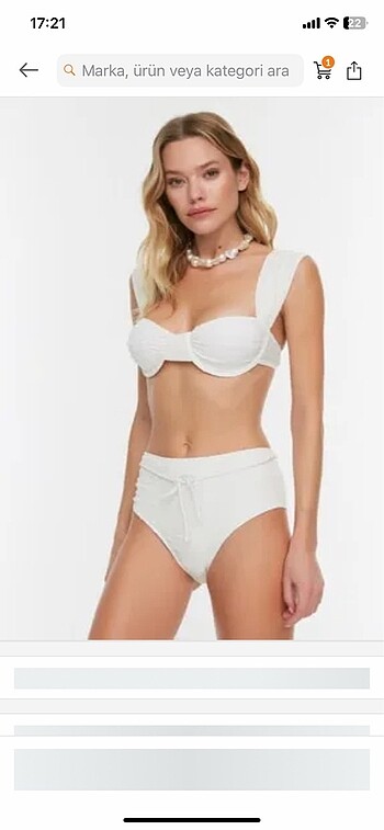 Trendyolmilla beyaz bikini takımı