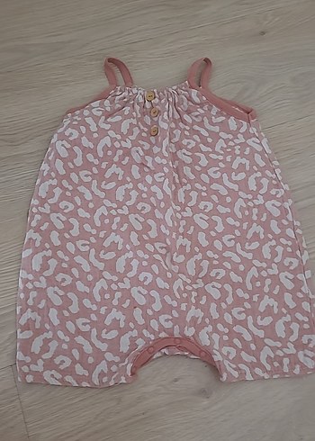 Zara Kız Çocuk Dantel Detaylı Pembe Tulum