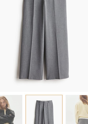 Gri Regular Fit Midi Denim Kadın Pantolon - Görsel 2