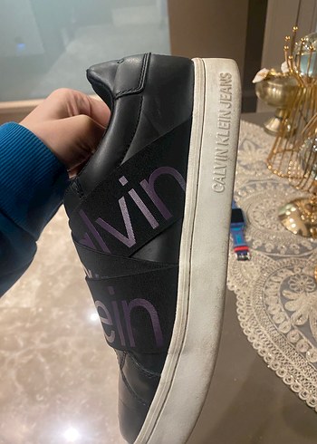 Calvin Klein Mor Baskılı Kadın Spor Ayakkabı - Görsel 5