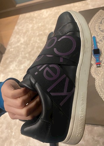 Calvin Klein Mor Baskılı Kadın Spor Ayakkabı - Görsel 7