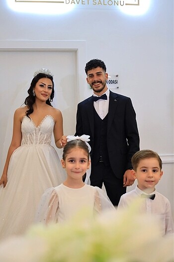 Gelin taç küpe seti