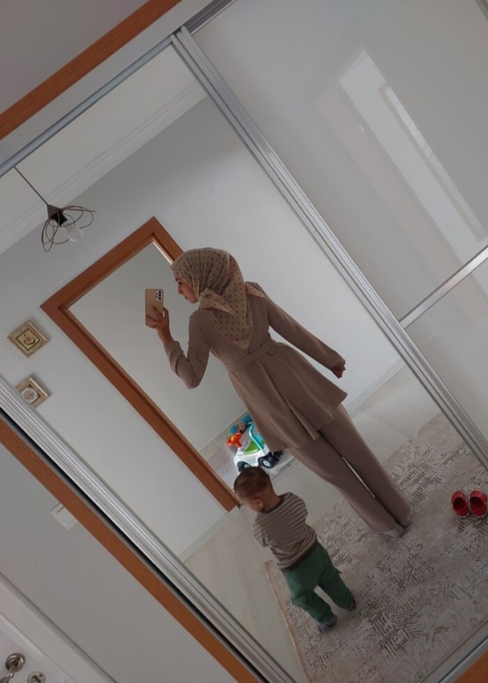 Abiye tesettür ikili takım  - Görsel 3