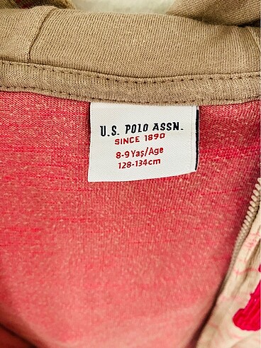 12-13 Yaş Beden pembe Renk ORJİNAL U.S POLO ASSN KIZ CEKETİ
