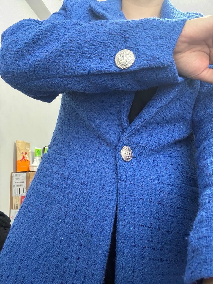 Mavi Tüvit Blazer Ceket - Görsel 5