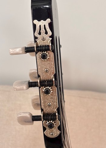 Klasik Siyah Akustik Gitar - Görsel 5