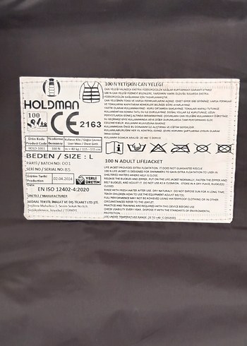 Erkek Kırmızı Gri Can Yeleği - Görsel 2