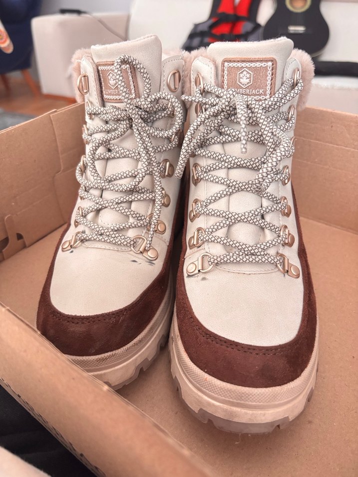 Lumberjack Bej Süet Kürklü Bot - Görsel 3