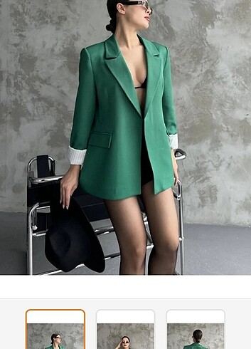 Yeşil Blazer ceket
