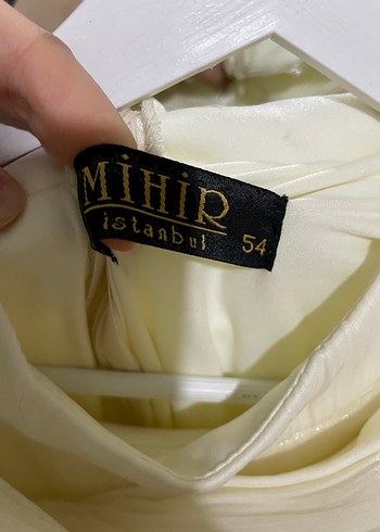 Uzun Kollu Beyaz Pilili tesettür elbise - Görsel 5