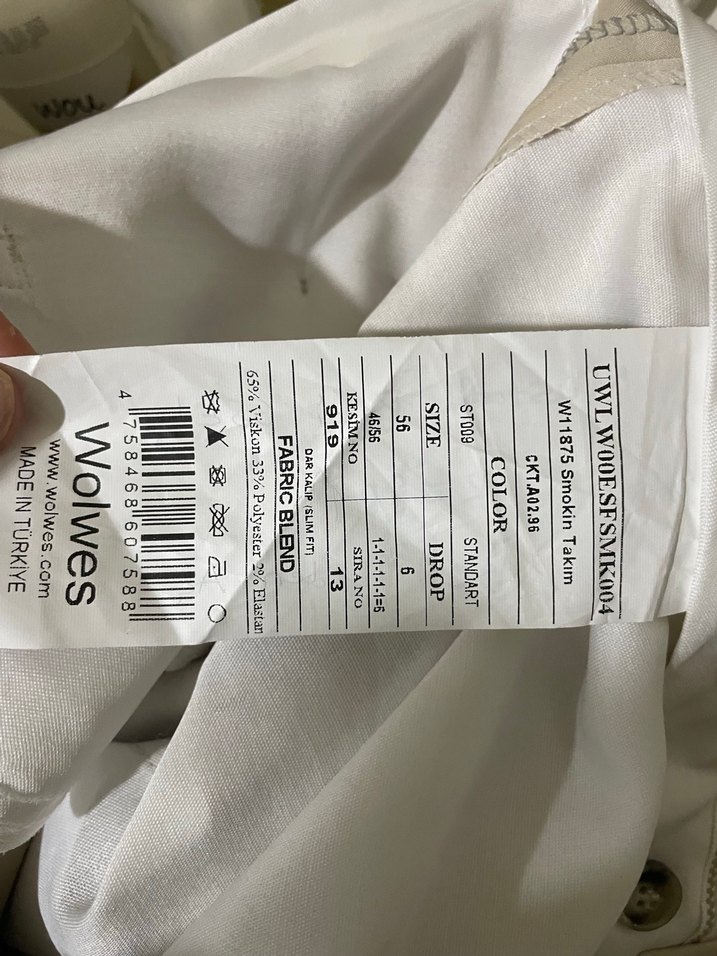 Bej Düğmeli Erkek smokin - Görsel 5