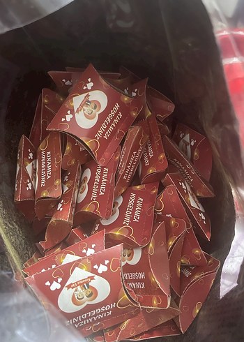 Kırmızı Saten Dantel Detaylı Dekoratif Tepsi - Görsel 3