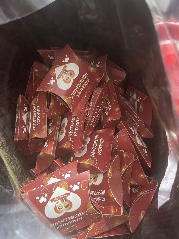 Kırmızı Saten Dantel Detaylı Dekoratif Tepsi - Görsel 3