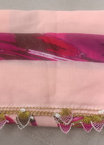 Pembe iğne oyası yazma