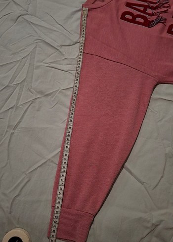s Beden pembe Renk Pembe Baskılı Uzun Kollu Kadın Sweatshirt