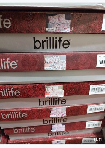 Bordo Desenli Brillife Nevresim Takımı - Görsel 3