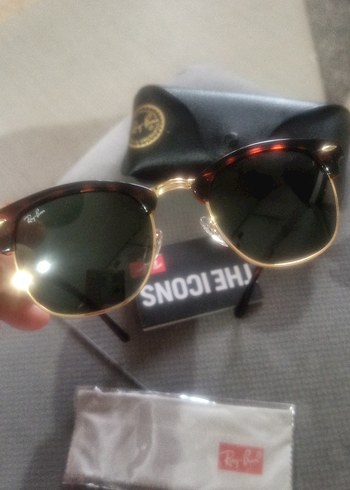 Kadın Parlak Kahverengi Ray-Ban Güneş Gözlüğü 2 yıl garantili - Görsel 6