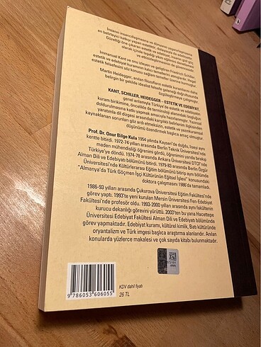  Beden Kant, Schiller, Heidegger Estetik ve Edebiyat