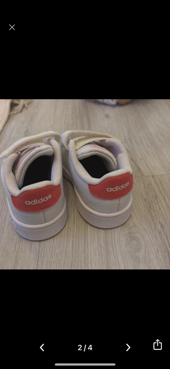 Kız Çocuk Beyaz Adidas Spor Ayakkabı - Görsel 2