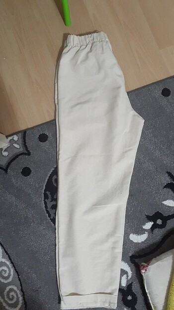Trendyol & Milla Bej rengi keten pantolon